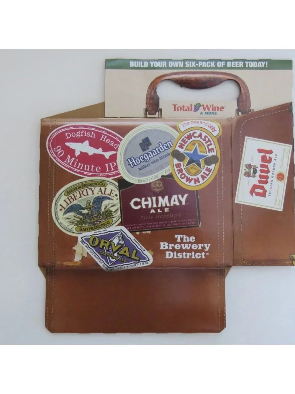 Beer Six Pack Holder Chimay Orval Anchor Liberty Ale Dogfish Head Mixed